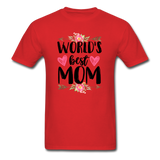 World's Best Mom T-Shirt - red