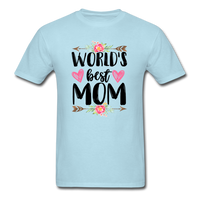 World's Best Mom T-Shirt - powder blue