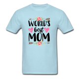 World's Best Mom T-Shirt - powder blue