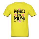 World's Best Mom T-Shirt - yellow
