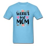 World's Best Mom T-Shirt - aquatic blue