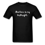 Abundance is my Birthright T-Shirt - black