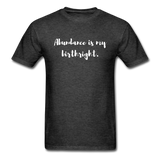 Abundance is my Birthright T-Shirt - heather black