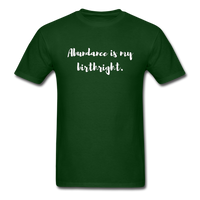 Abundance is my Birthright T-Shirt - forest green