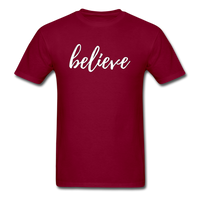 Believe T-Shirt - burgundy