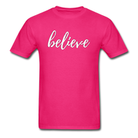 Believe T-Shirt - fuchsia