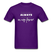 Everything Always Works Out In My Favor T-Shirt - purple