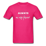 Everything Always Works Out In My Favor T-Shirt - fuchsia