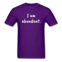 I Am Abundant T-Shirt - purple
