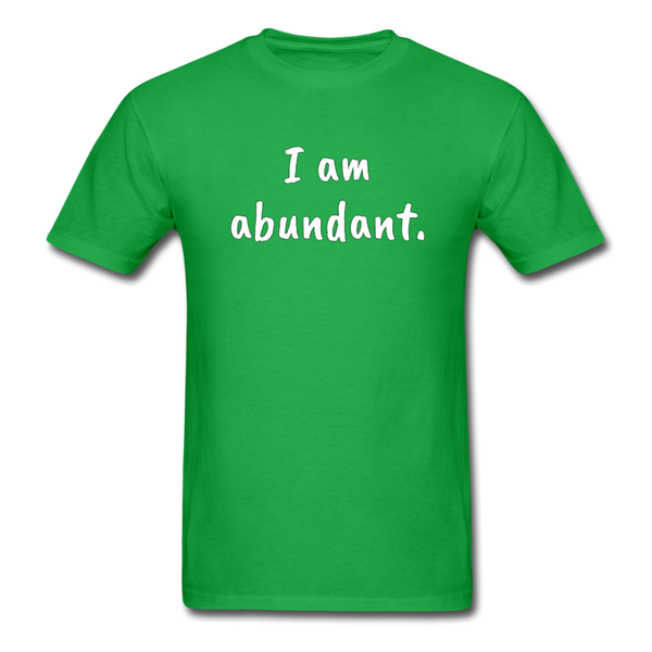 I Am Abundant T-Shirt - bright green