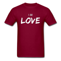 I Am Love T-Shirt - burgundy
