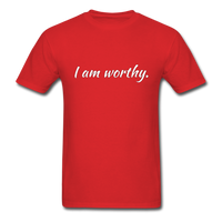 I am Worthy T-Shirt - red