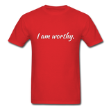 I am Worthy T-Shirt - red