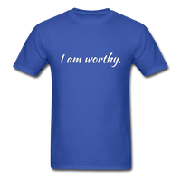 I am Worthy T-Shirt - royal blue