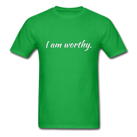 I am Worthy T-Shirt - bright green