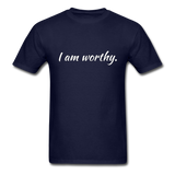 I am Worthy T-Shirt - navy