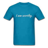 I am Worthy T-Shirt - turquoise