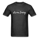 I Believe in Divine Timing T-Shirt - heather black