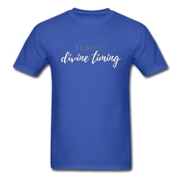I Believe in Divine Timing T-Shirt - royal blue