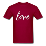 Love T-Shirt - dark red