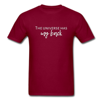The Universe Has My Back T-Shirt - burgundy