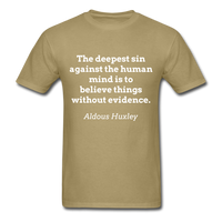 Believe Without Evidence T-Shirt - khaki
