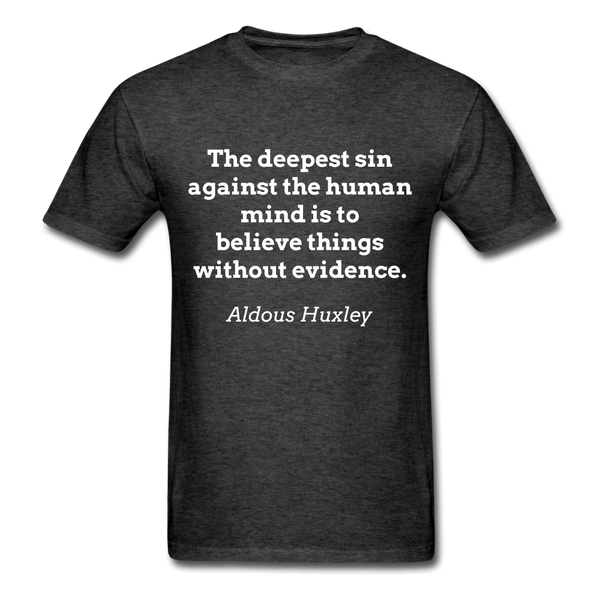 Believe Without Evidence T-Shirt - heather black
