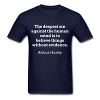 Believe Without Evidence T-Shirt - navy