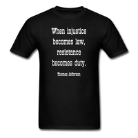 Resistance Becomes Duty T-Shirt - black