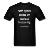 Resistance Becomes Duty T-Shirt - black