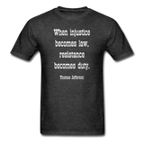 Resistance Becomes Duty T-Shirt - heather black