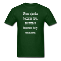 Resistance Becomes Duty T-Shirt - forest green