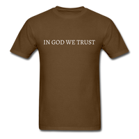 In God We Trust T-Shirt - brown