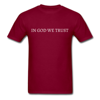 In God We Trust T-Shirt - burgundy