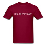 In God We Trust T-Shirt - burgundy