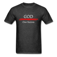One Nation Under God T-Shirt - heather black