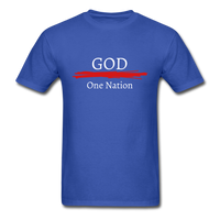One Nation Under God T-Shirt - royal blue