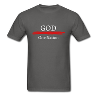 One Nation Under God T-Shirt - charcoal