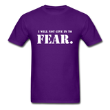 Give In To Fear T-Shirt - purple