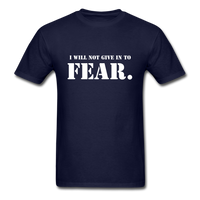 Give In To Fear T-Shirt - navy