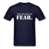 Give In To Fear T-Shirt - navy