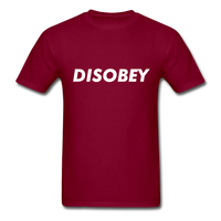 Disobey T-Shirt - burgundy