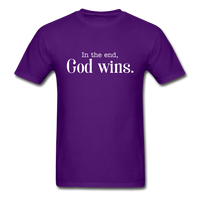 God Wins T-Shirt - purple