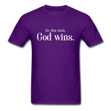 God Wins T-Shirt - purple