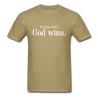 God Wins T-Shirt - khaki