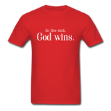 God Wins T-Shirt - red