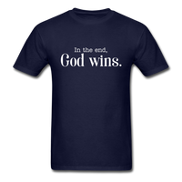 God Wins T-Shirt - navy