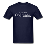 God Wins T-Shirt - navy