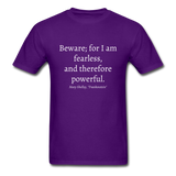 Fearless and Powerful T-Shirt - purple