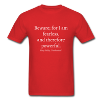 Fearless and Powerful T-Shirt - red